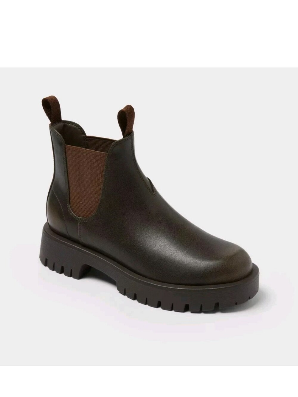Women's Zora Ankle Chelsea Boots Universal Threads Size 11 Dark Brown